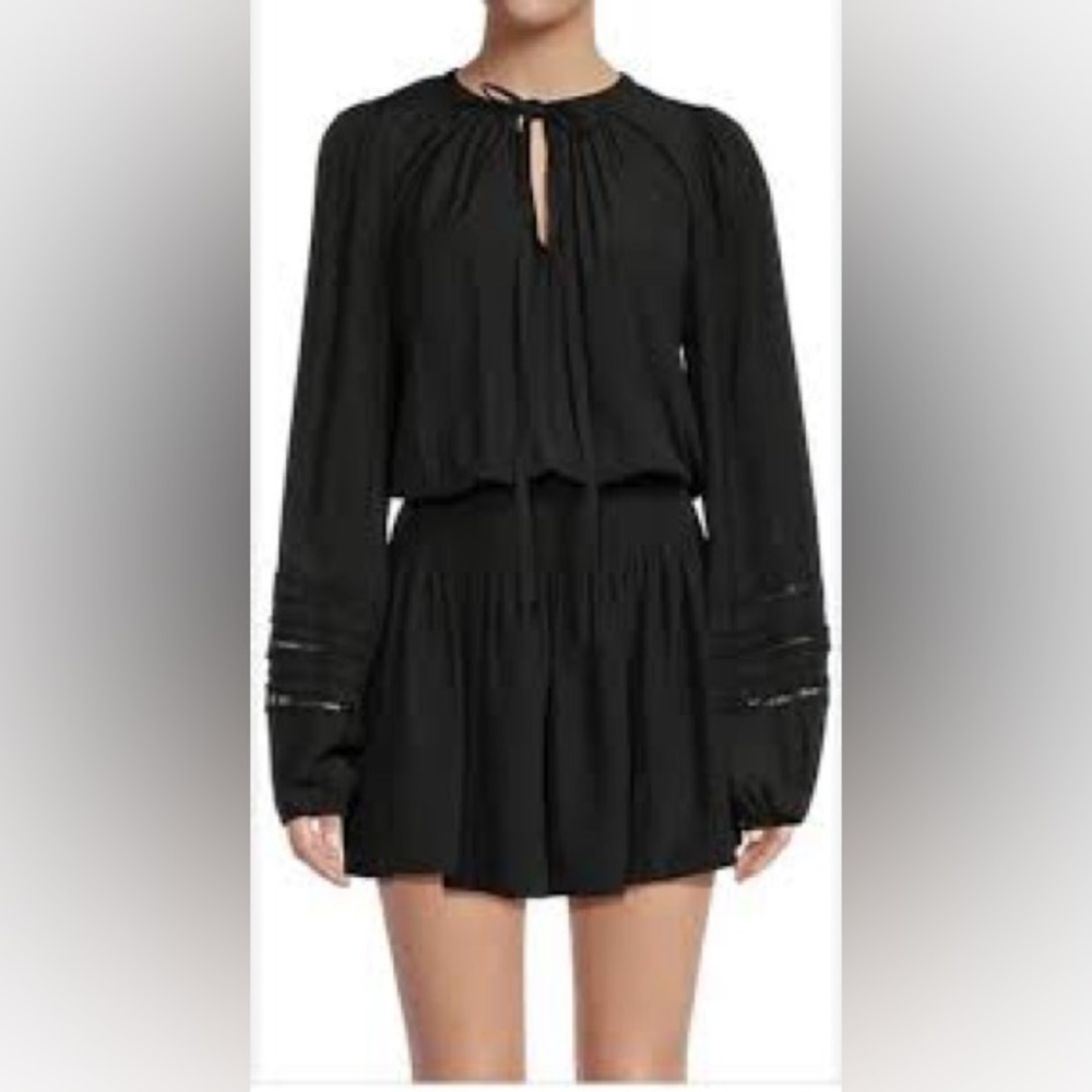 NWT Ramy Brook Rosey Dress Black Mini Sz M